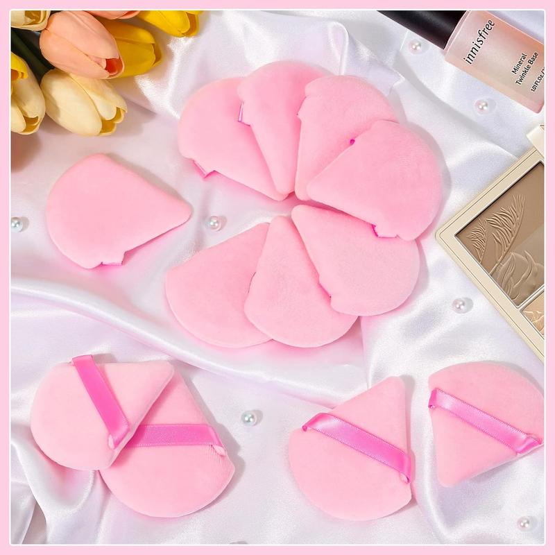 BLACK FRIDAY SALE - 20 Pcs Skin Friendly  Triangle Powder Puffs For Seamless Makeup Coverage - Dual Use Soft & Comfortable Powder Puffs For Girls