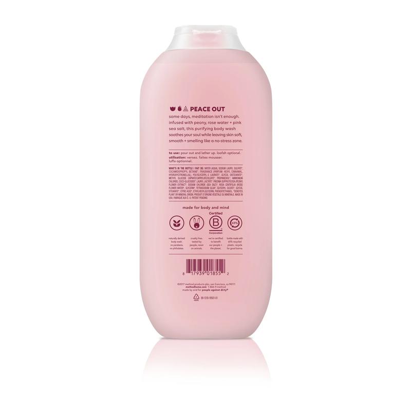 Method Body Wash, Pure Peace, 18oz rose water