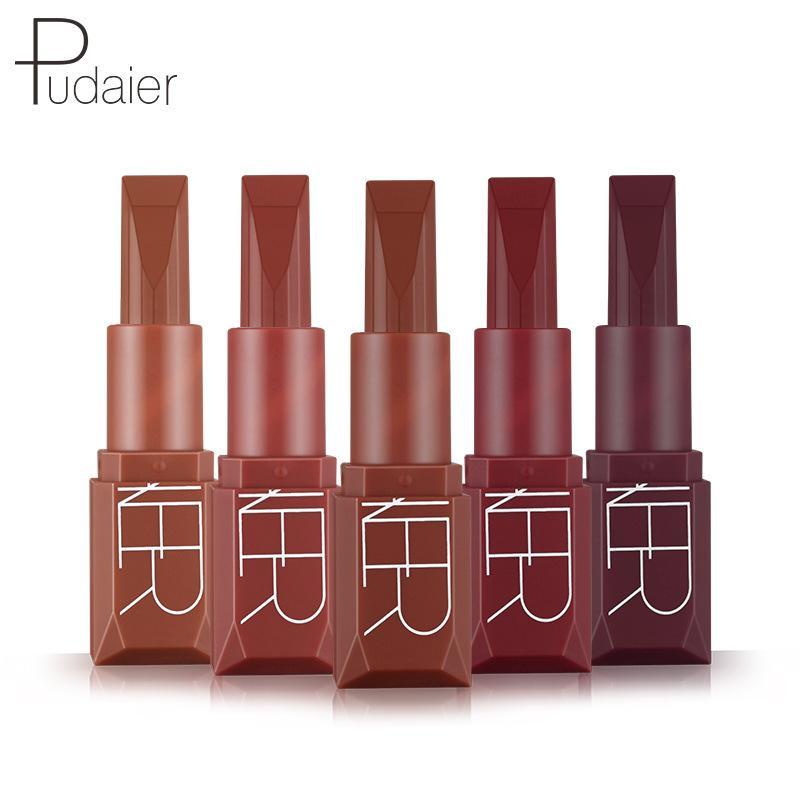 Matte Lipstick (5 Counts set), Moisturizing Lip Stain, Suitable for All Occasions Lip Makeup, Stick Lipstick, Girls and Women Makeup Accessories, Christmas Gift