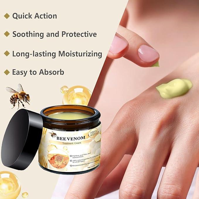 Bee Venom Treatment Cream, Bee Venom Repair Cream, Professional Bee Venom Repair Cream for All Skin Types (2 pcs)