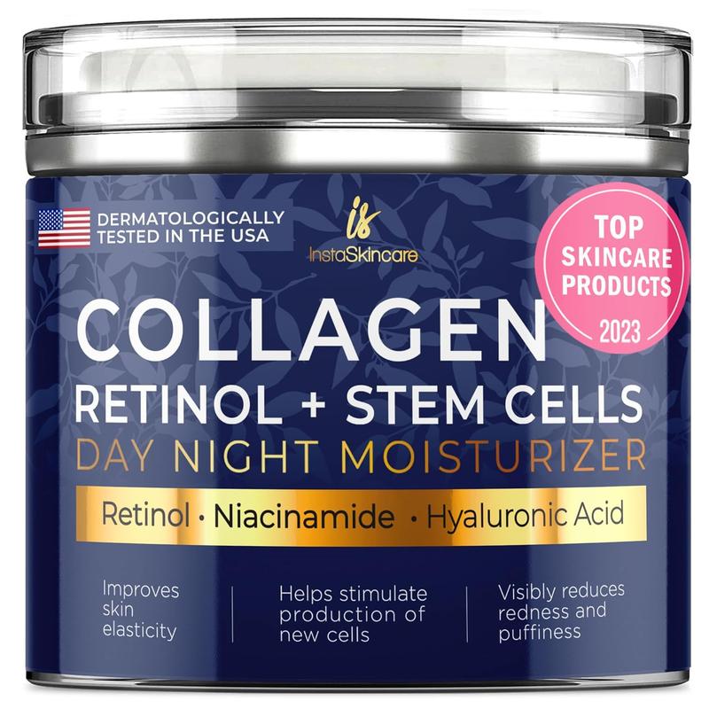 InstaSkincare Collagen Retinol & Stem Cells Retinol Face Moisturizers Rejuvenating Skin Repair Power Cream Radiant Comfort Hydrate Hydrating Moisture