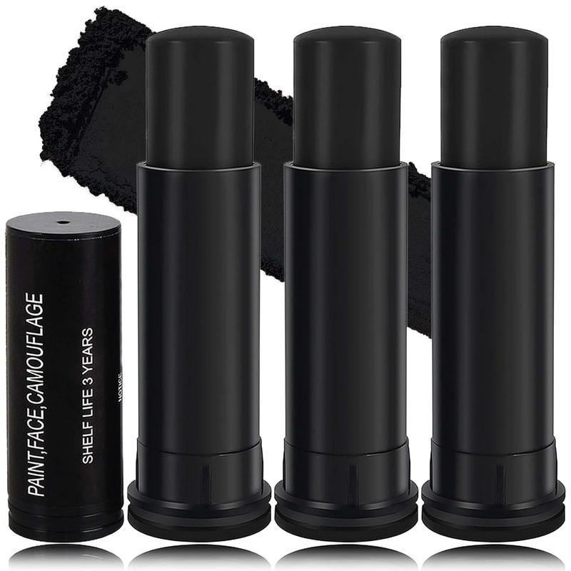 3 PCS Sports Eye Black Stick,Eyeblack Stick for Football Baseball Softball Drip Stick Eyeblack Easy to Color High Pigmented Black Face Eye Makeup Stick,Baseball Eye Black under Eye Paint for Sports