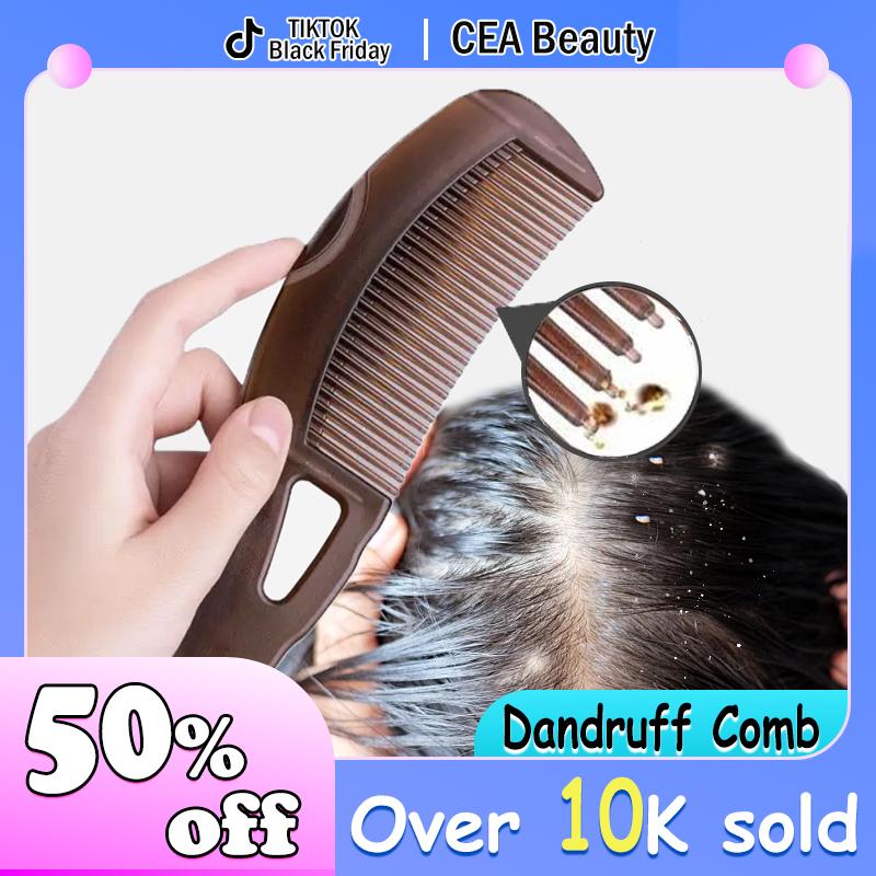 CEA Beauty Efficient Dandruff Comb for Women Men - Scalp Massage Comb with Unique Hollow Teeth for Healthy Hair Growth