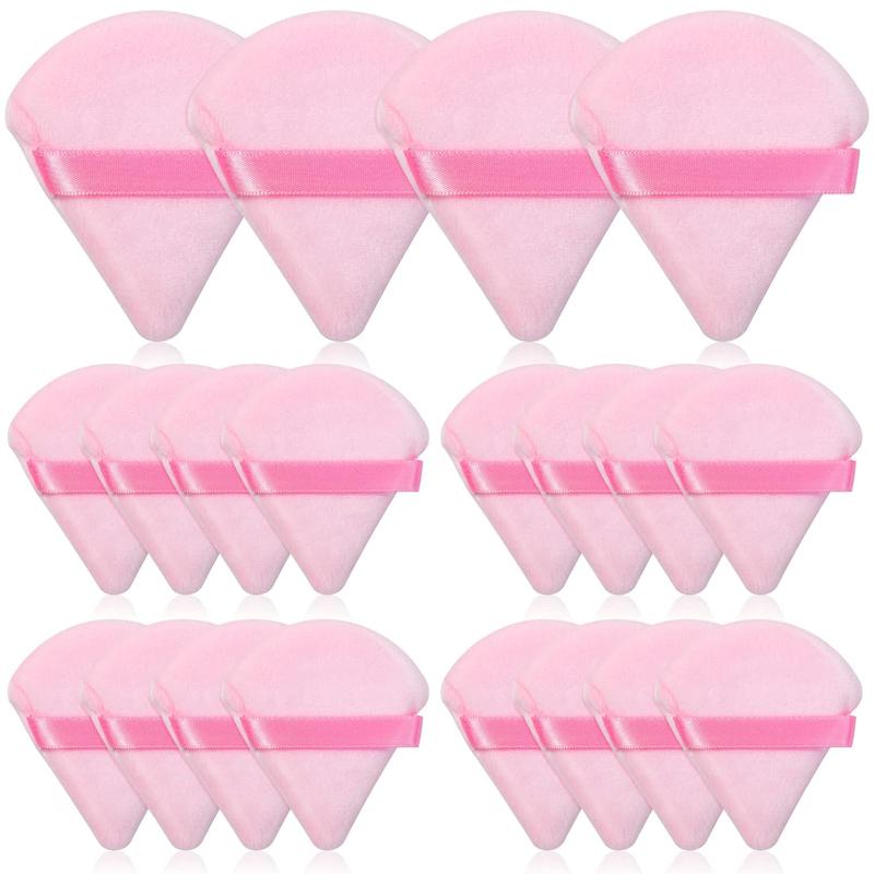 BLACK FRIDAY SALE - 20 Pcs Skin Friendly  Triangle Powder Puffs For Seamless Makeup Coverage - Dual Use Soft & Comfortable Powder Puffs For Girls