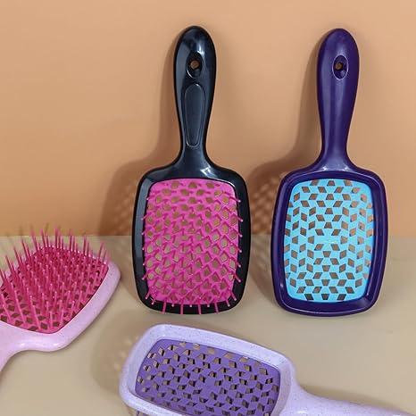 Detangling Hair Brush Wet & Dry Vented Detangling Hair Brush Vented Wet Hair Brush for Women Glides Through Tangles Heating Brush for Wet, Thick, Curly, Straight Hair