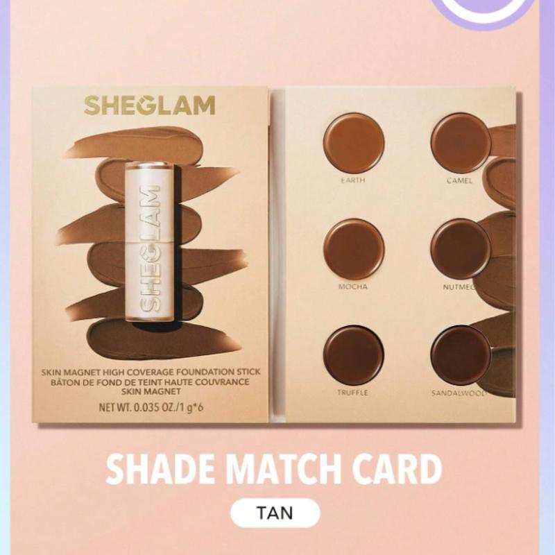 SHEGLAM Skin Magnet High Coverage Foundation Stick for Flawless Makeup - Powder