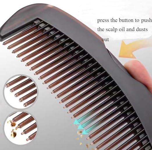 CEA Beauty Efficient Dandruff Comb for Women Men - Scalp Massage Comb with Unique Hollow Teeth for Healthy Hair Growth