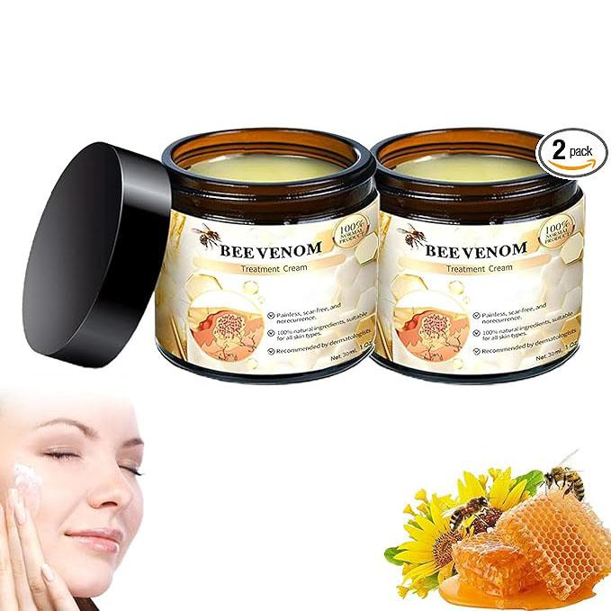 Bee Venom Treatment Cream, Bee Venom Repair Cream, Professional Bee Venom Repair Cream for All Skin Types (2 pcs)