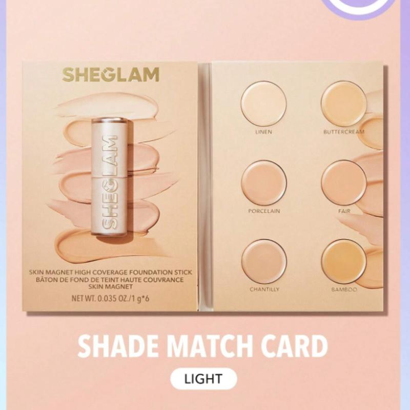 SHEGLAM Skin Magnet High Coverage Foundation Stick for Flawless Makeup - Powder