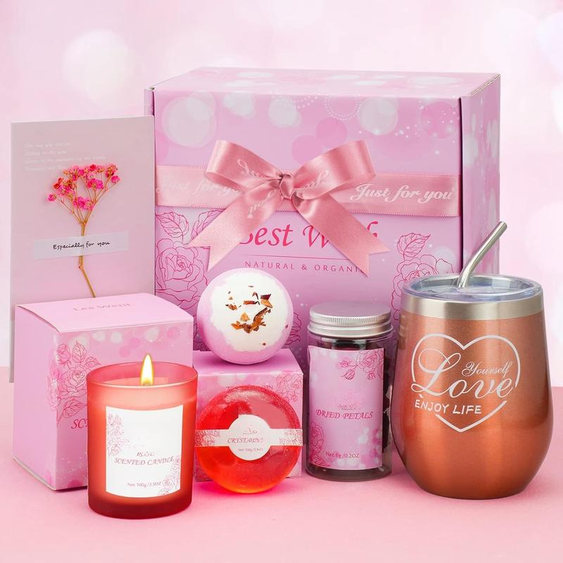 Birthday Gifts for Women, Relaxing Spa Gift Basket for Women Gifts for Women Her Wife Mom Birthday Gifts for Mom Gifts for Her Christmas Day Mothers Day Gifts Box Boxes Body Care Set