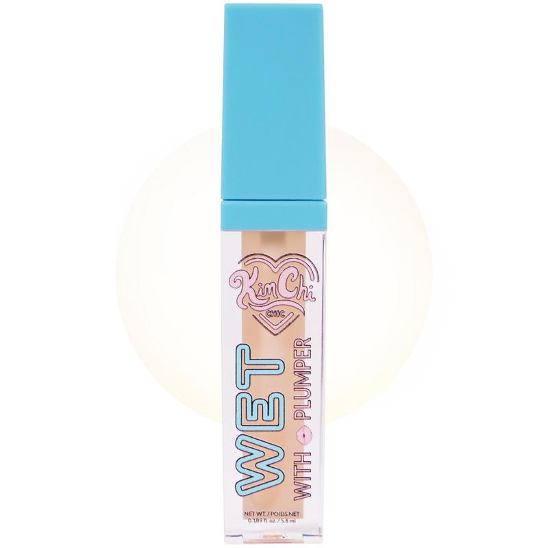 KimChi Chic Wet Gloss Lip Plumper: Lightweight, Glossy, Non-stick Formula with a a High-shine Lipgloss Finish, Clear or Tinted Colors, Lip Care, Cosmetic Makeup