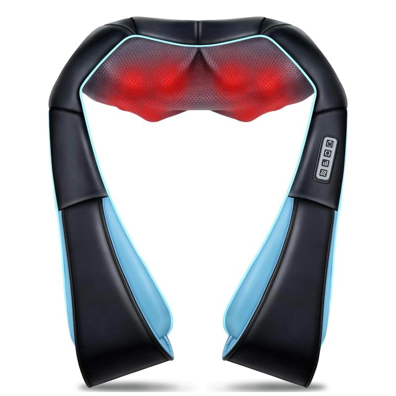 Shiatsu Neck and Back Massager, Electric Shoulder Massager, Car Neck Massage Pillow for Neck, Back, Shoulder, Foot, Leg Massage, Relieve Muscle Pain, Perfect Present for Man Woman Family, Thanksgiving, Christmas, New Year Gift