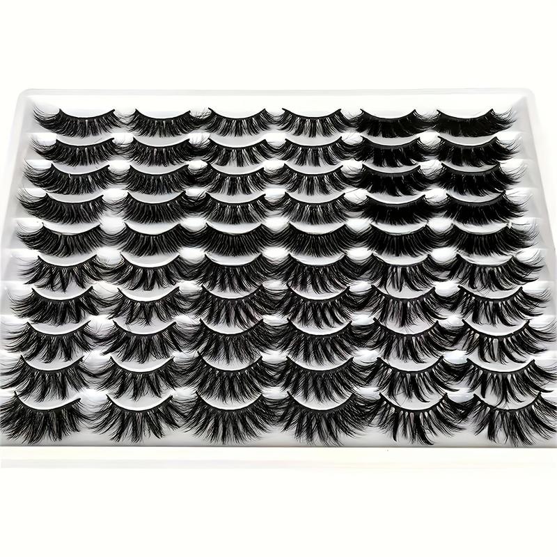 Mixed Styles Fluffy False Eyelashes, Multilayer Volumized Eye Makeup Strip Lashes for Lash Extensions, Women & Girls Three-dimensional Lash Cosmetic