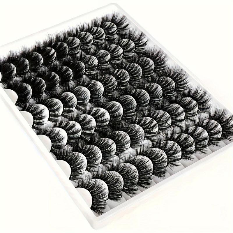 Mixed Styles Fluffy False Eyelashes, Multilayer Volumized Eye Makeup Strip Lashes for Lash Extensions, Women & Girls Three-dimensional Lash Cosmetic