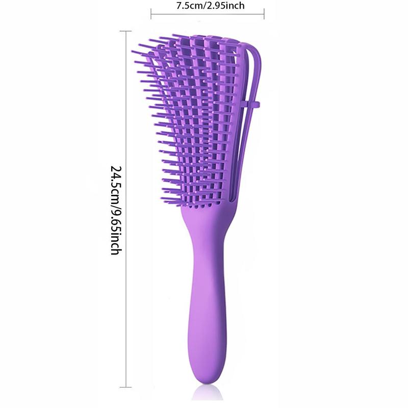 Detangling Brush, Hair Detangling Brush, Curved & Hollow Design Massage Comb, Scalp Massage Tools for Kids & Adults, Christmas Gift