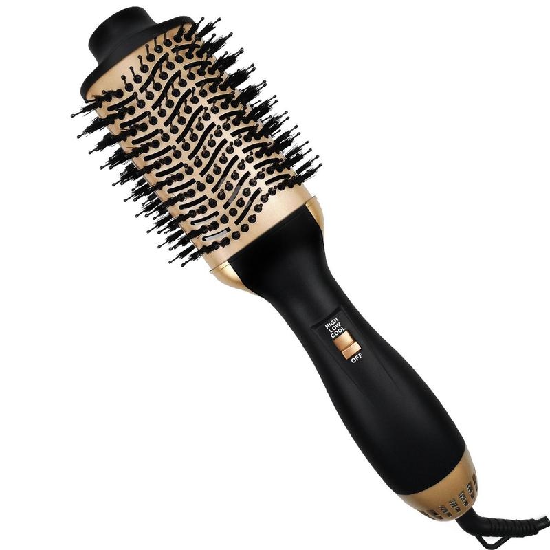 3 In 1 Hair Dryer Brush, Multifunctional Hair Styling Brush, Blow Dryer Hot Air Brush For All Hair Types, Hair Straightener, Blowout Brush, Silk Press