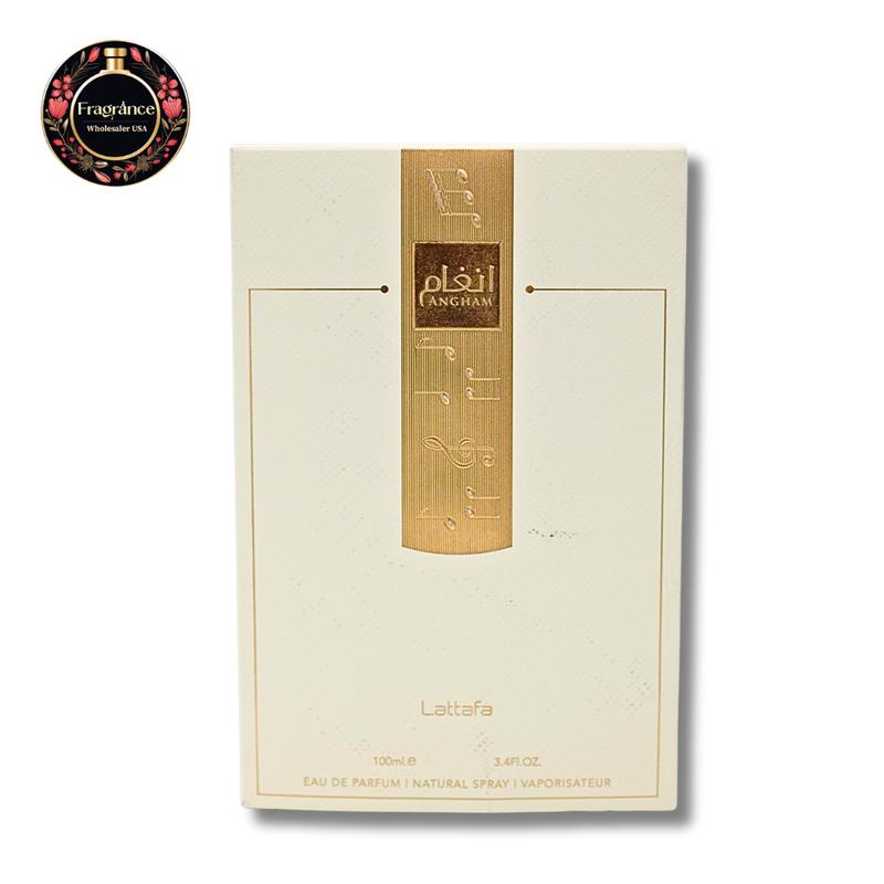 Lattafa Perfumes Angham Eau de Parfum Spray 3.4FL.OZ - Oriental Vanilla Fragrance for Women and Men Scented Scent Aroma Cologne Cosmetic lattafa angham