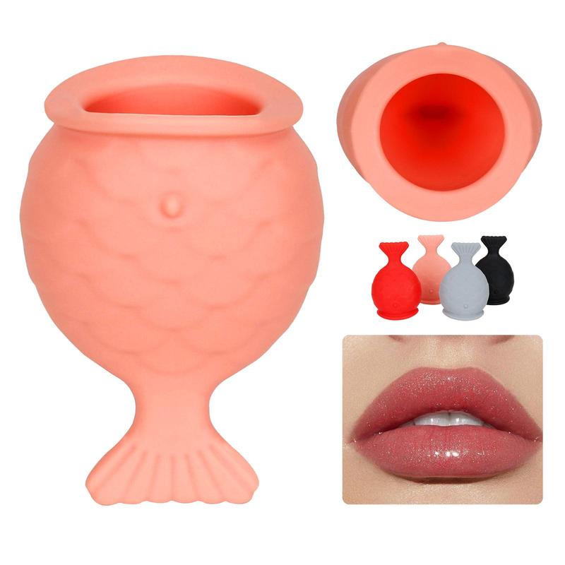 Fish Tail Design Silicone Lip Shaper, Durable Natural Plump Lip Massage Shaper, Silicone Face Trimmer, Facial Exercise Trainer, Face Cosmetic Tool, Silicone Mouth Lips, Body Care Products, Christmas Gift