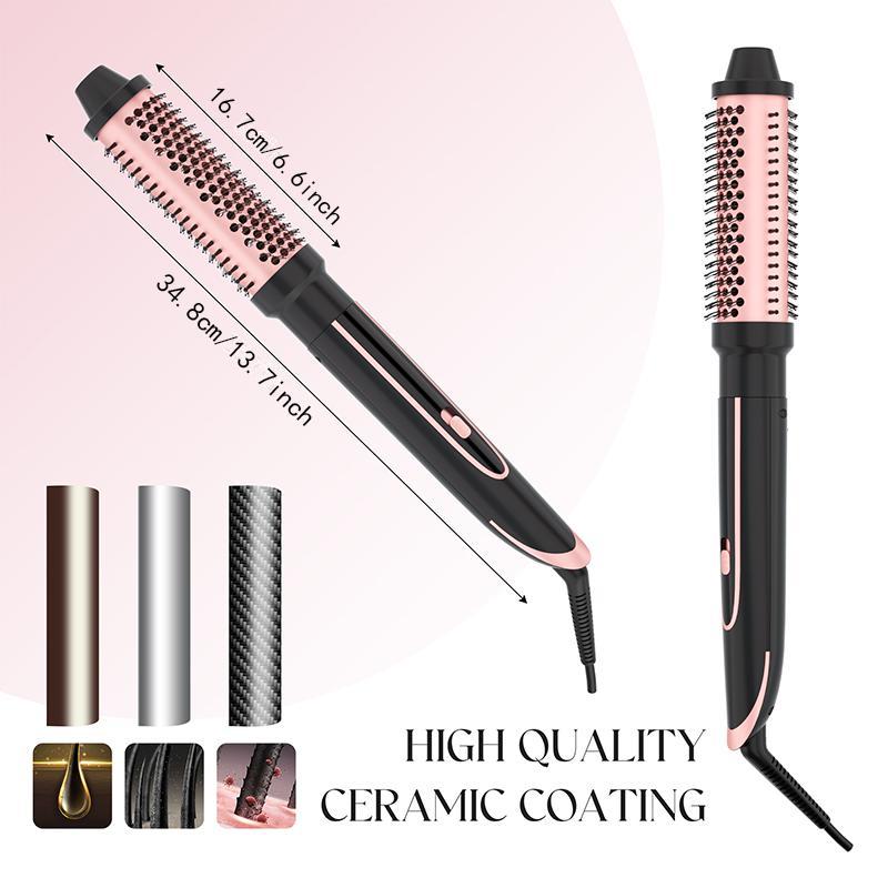 5 in 1 Hair Curler Set, 1 Set Including Hair Curler & Interchangeable Ceramic Barrels & Gloves & Hair Clips, Hair Styling Tool for Home & Salon Use