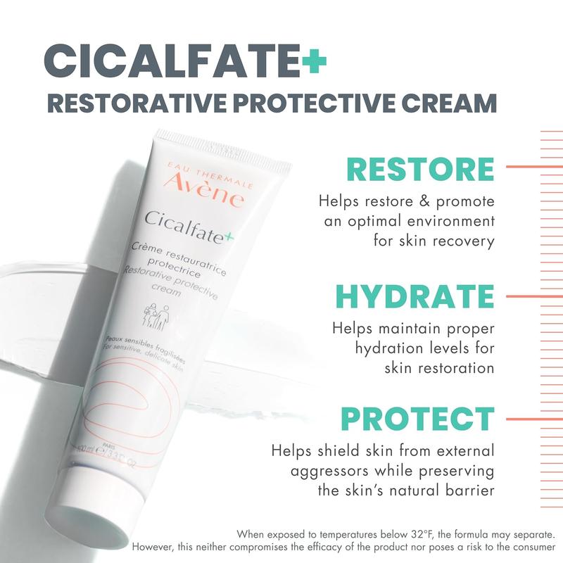 Eau Thermale Avene Cicalfate+ Restorative Protective Cream - Wound Care - Helps Reduce Look of Scars - Postbiotic Skincare - Non-Comedogenic