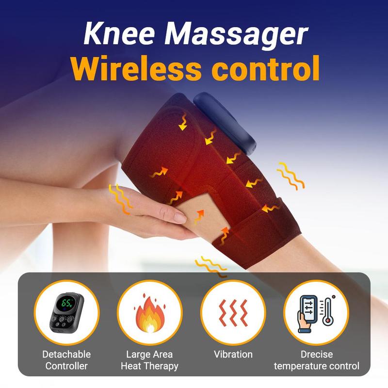 Wireless Detachable App Control Knee Massager, 1 Set 6-speed Heating & Vibration Knee Massage Tool, Personal Care Appliances for Home & Travel