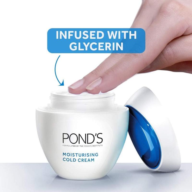 POND'S Cold Cream 100ml for Face & Body Moisturizer for Soft Glowing Skin 10 Skin Nutrients Dry Skin Care & Radiant Glow Solution Hydrate Moisture