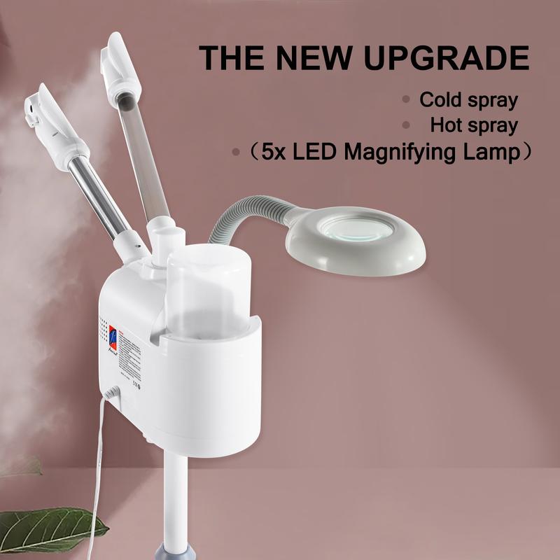 Artist hand Professional 2 in 1 Facial Steamer Upgrade Esthetician Steamer with hot & Cold Nozzle Beauty Salon Spa