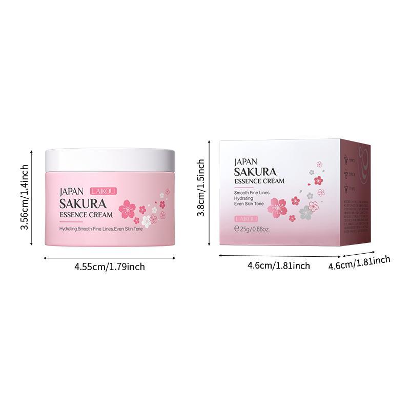 Hydrating Moisture Sakura Essence Cream, Anti-oxidation Moisturizing Face Moisturizer for Lifting Skin, Hydrate Nourishing Skin Brightening Beauty Cream