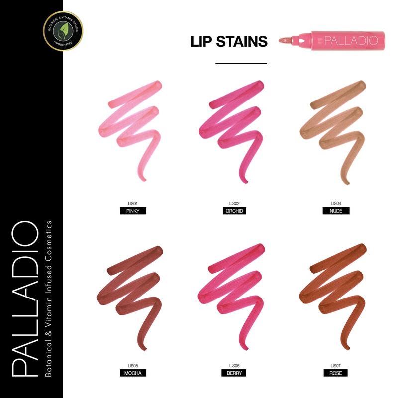 Palladio Lip Stain, Hydrating and Waterproof Formula, Matte Color Look, Longlasting All Day Wear Lip Color, Smudge Proof Natural Finish, Precise Chisel Tip Marker, Orchid