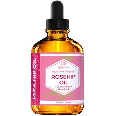 Leven Rose Organic Rosehip Oil Evening Moisturizer- 4 oz for Moisturizing & Skincare Practices Floral Daily