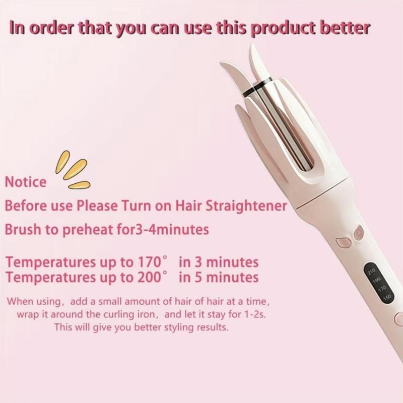 Electric Heating Curling Stick for Beach Waves, Portable Electric Curling Iron, Four Speed Temperature Adjustment Curling Iron, Hair Styling Tools