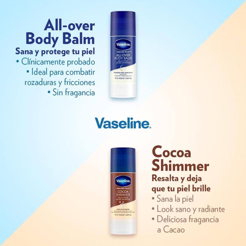 Vaseline Body Balm Stick For Dry Skin Relief Unscented Targeted Healing for Hard-to-Reach Spots, 1.4 oz (Pack of 1) Body Care Lotion