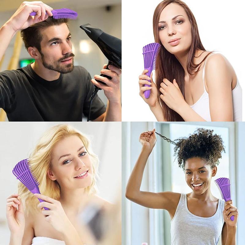 Detangling Hair Brush, Detangle Scalp Massage Wavy Styling Tool, Eight Claw Scalp Massage Comb, Wet & Dry Hair Detailing Comb, Straight and Curl Hair Comb, Christmas, Christmas Gift