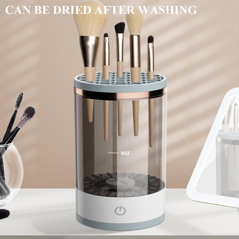 Electric Makeup Brush Cleaner, Automatic BrushWasher,Quick-drying tools, Makeup Brush Cleaning Machine.Makeup Tool Cleaner for Daily Use, Christmas Gift