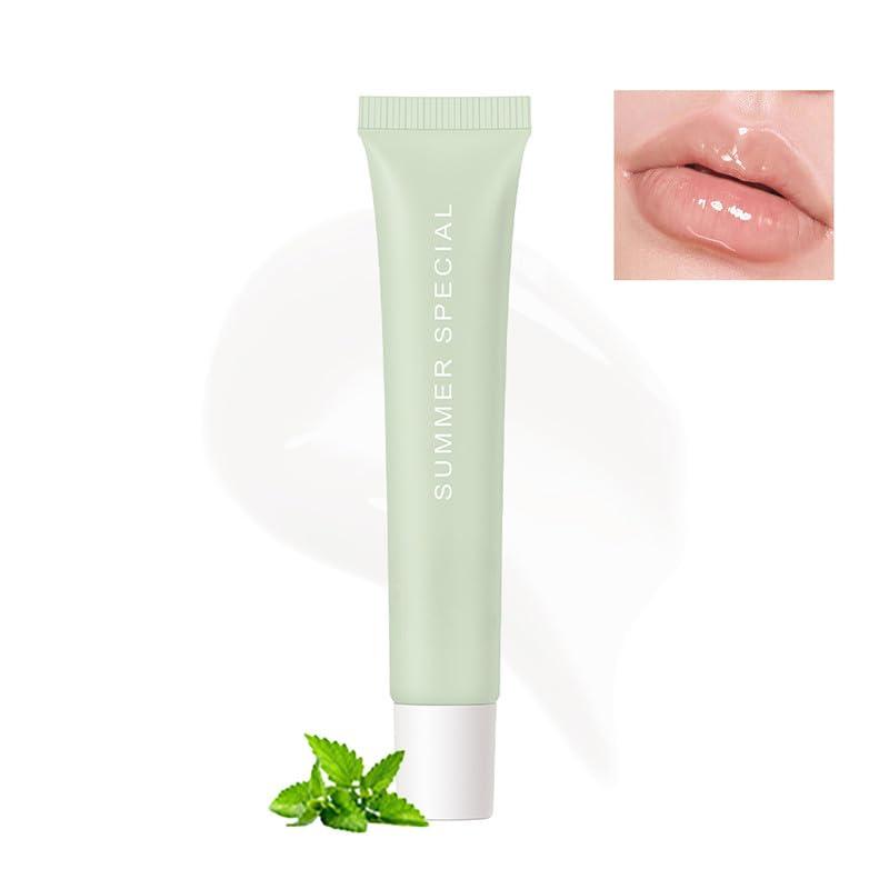 Vegan Lip Butter, Deep Nourishing Plant-Based Vegan Chapstick, Instant Moisture, Shine and Hydration - Sheer-Tinted, Soothing Lip Care, Lip Balm for Dry, Cracked and Chapped Lips, #2 Mint