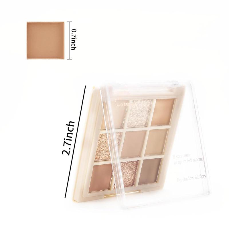 Nude Eyeshadow Palette - Matte and Shimmer Makeup, Highly Pigmented Creamy Eye Shadow Powder, Create a Neutral Eye Look, Long Wearing