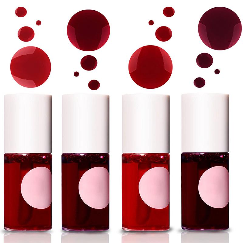 4 Colors Lip Tint Stain Set, Velvet Lip Tint Watery Lip Stain, Moisturizing Waterproof Mini Liquid Lipstick,Plump Lip Gloss Long-lasting Korean Matte Lip Tint Non-Sticky Tinta De Labios (4PCS)