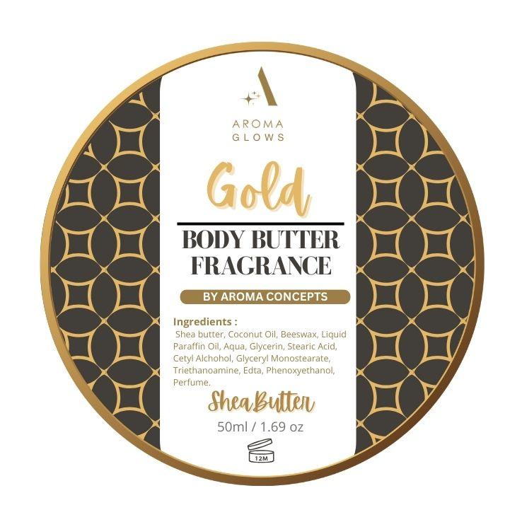 AROMA GLOWS Body Butter Signature Set Fragrance Set of SIX 50ml 1.7 oz Fragrance Cream by Aroma Concepts Shea Butter Infused AROMA GLOWS Scented