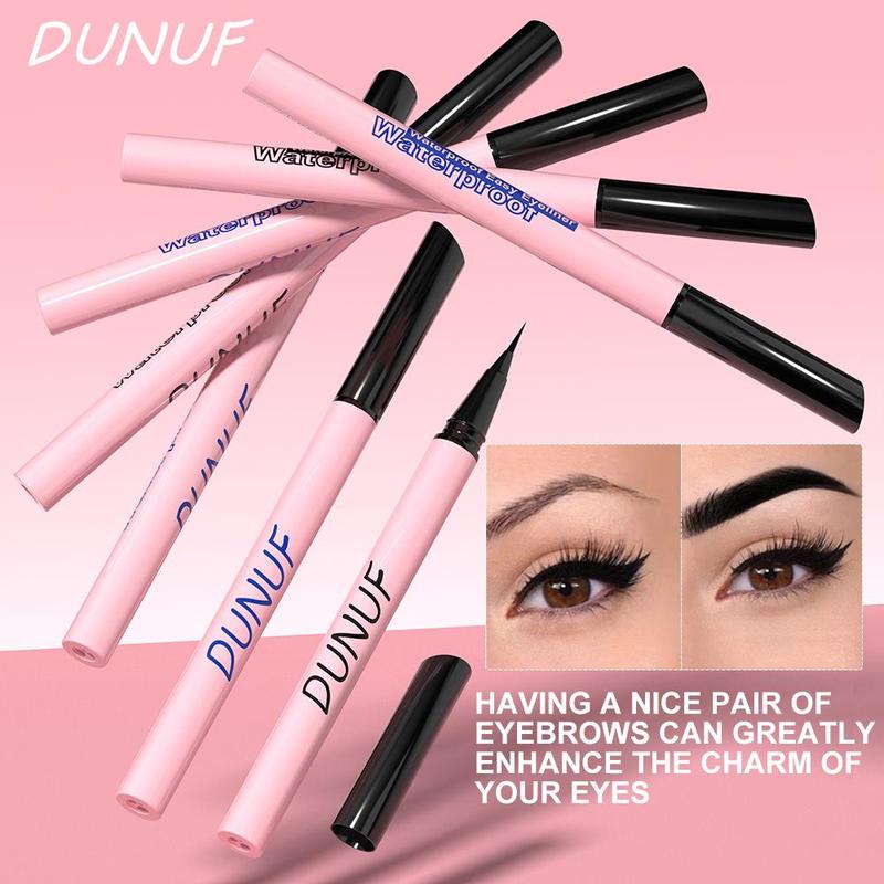 2 in 1 Long Lasting Eyeliner & Eyebrow Pencil, Waterproof Multifunctional Pen, Easy To Apply for Beginners, Eye Makeup Tool for Women