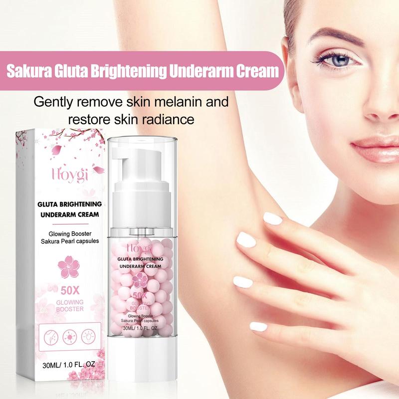 Sakura Brightening Underarm Cream, Moisturizing Body Cream, Hydrating Body Cream for Women & Men, Body Care Product for Daily Use