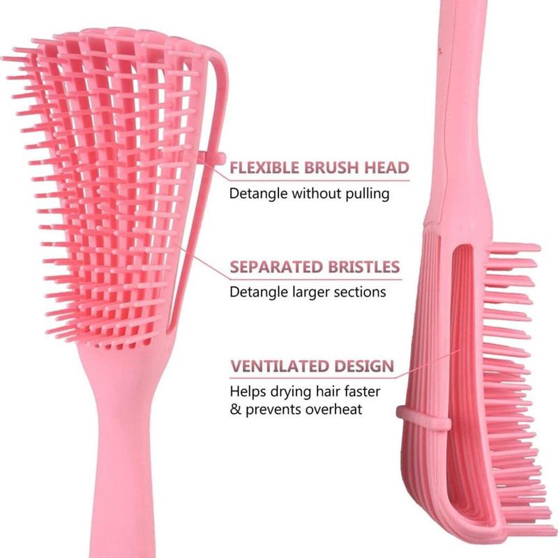 Detangling Hair Brush, Detangle Scalp Massage Wavy Styling Tool, Eight Claw Scalp Massage Comb, Wet & Dry Hair Detailing Comb, Straight and Curl Hair Comb, Christmas, Christmas Gift