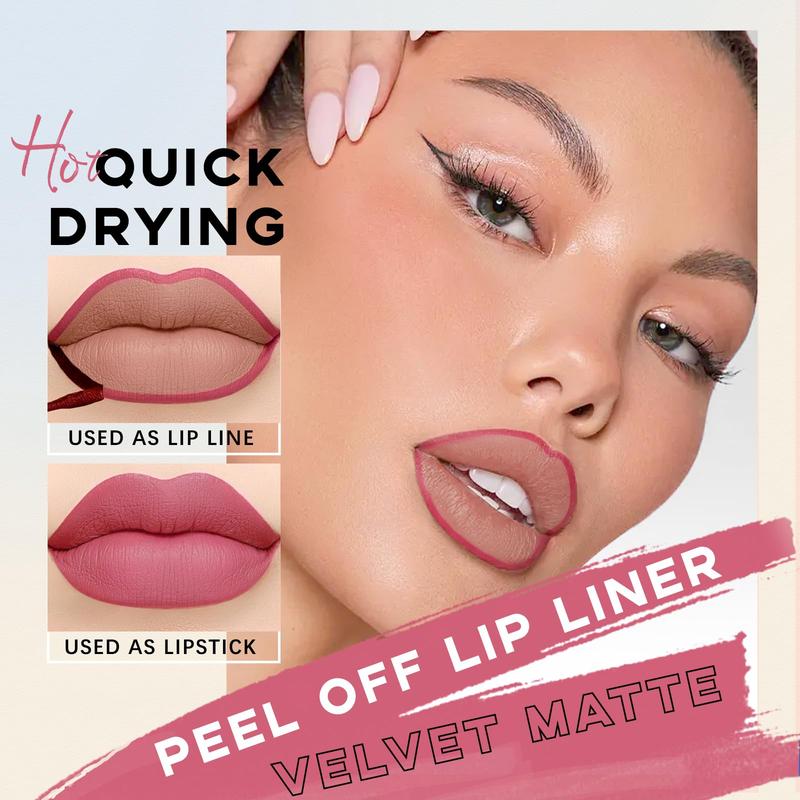 Peel Off Lip Liner Stain Set for Women & Girls