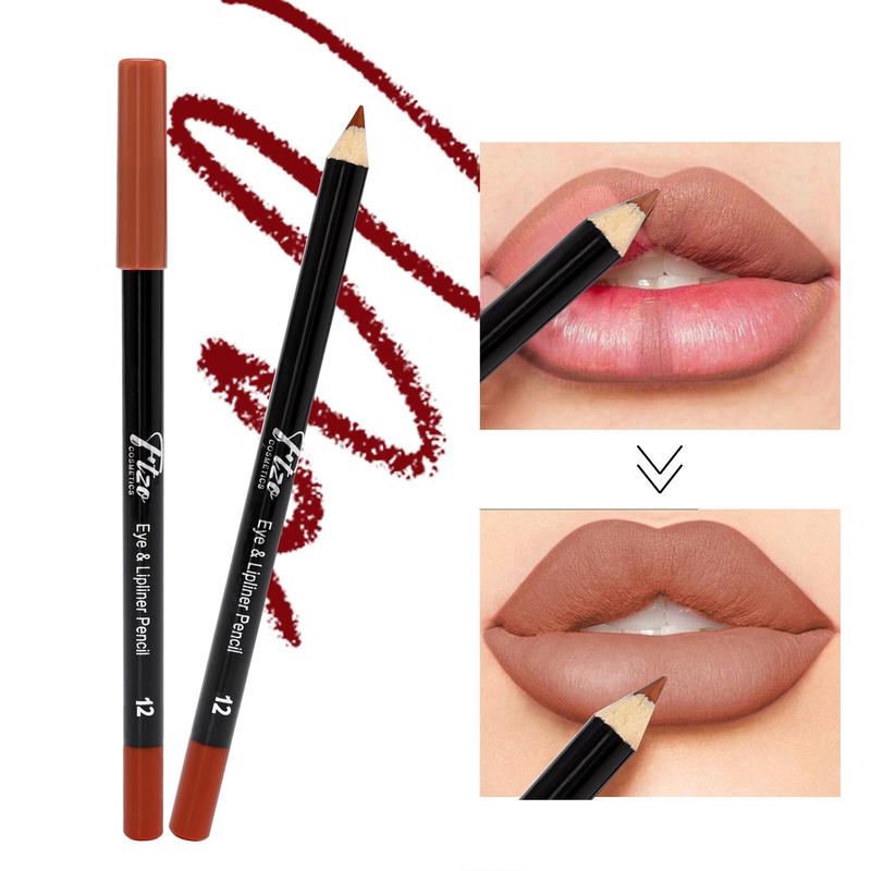 Long Lasting Lip Liner Set, 12pcs set Matte Lip Pencil, Natural Smooth Lip Makeup Pencil for Women and Girls, Suitable for All Occasions Lip Makeup