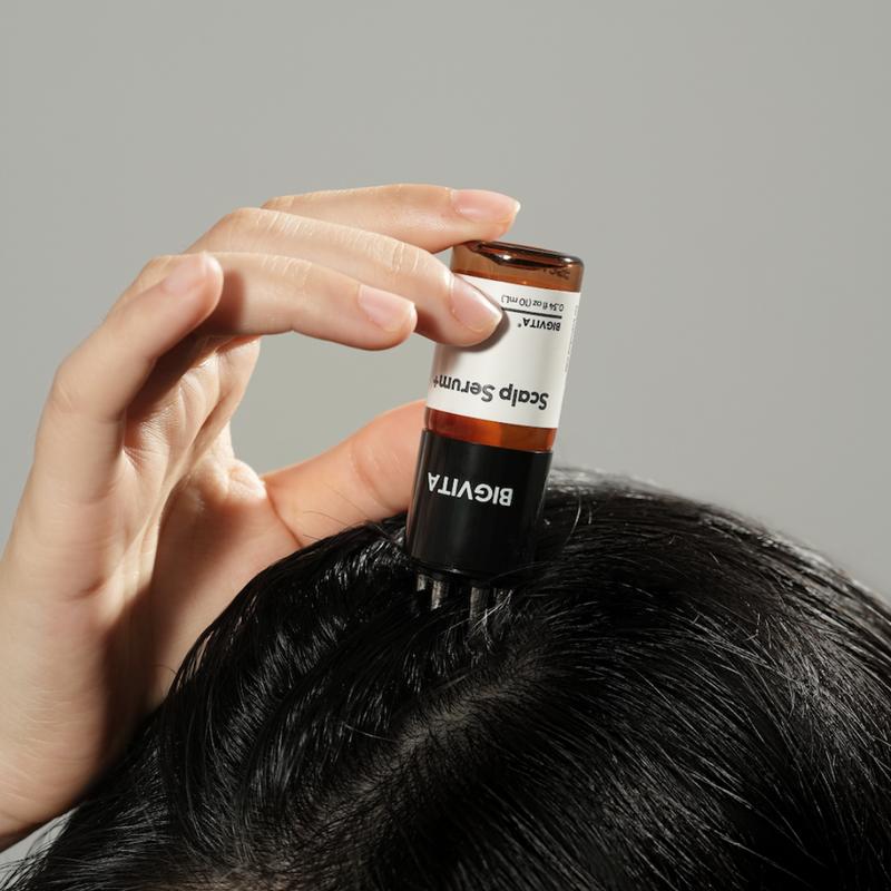 Scalp Serum + | Scalp Massager Applicator, Fuller Looking Hair, Hydrate, AnaGain, Biotin, Natural Leaf Extracts