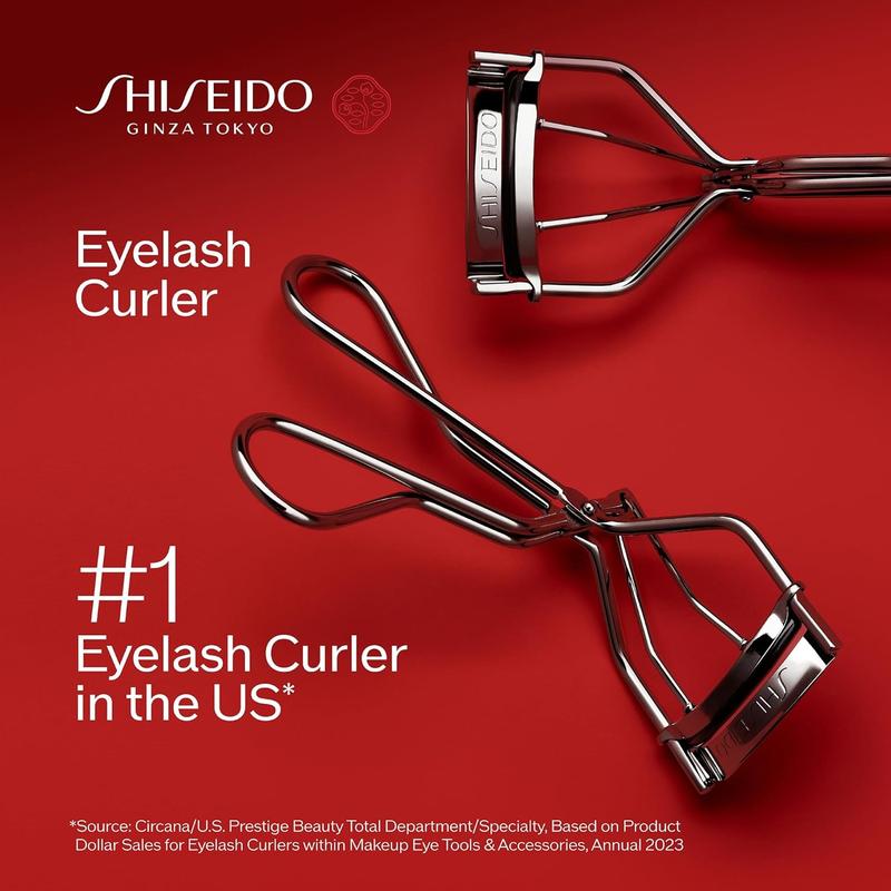 Shiseido Eyelash Curler #213  Curls Lashes for Perfect, Eye-Framing Fringe - Gentle & Safe - Includes Replacement Pad eyelash curler eyelash separator