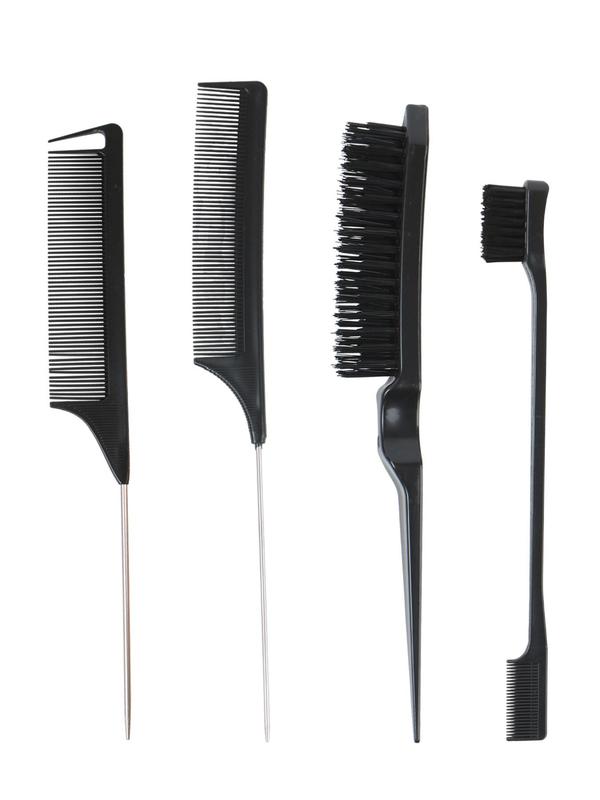 Hair Styling Comb Set, Hair Brush & Rat Tail Comb & Double Sided Edge & Back Brushing Comb, Hair Styling Tool for Women & Girls