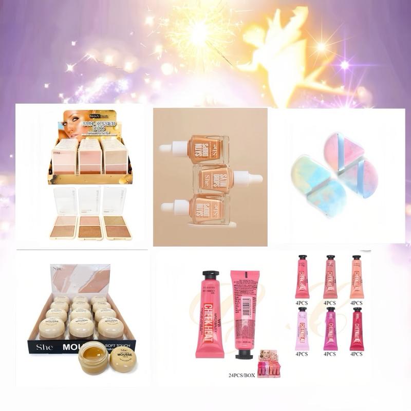 OhhYess [All in One Kit] 15 points Make Up Set All-in-one Kit. Cosmetic Makeup Powder Blush itembeauty