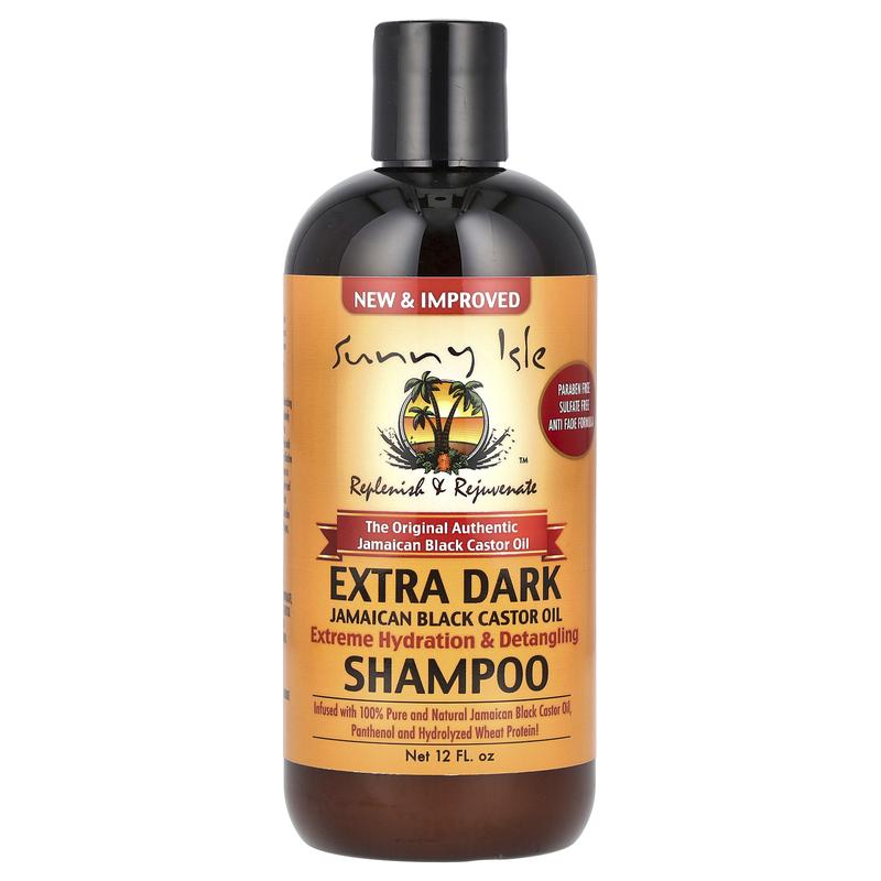 Sunny Isle Extra Dark Jamaican Black Castor Oil Shampoo, 12 fl oz