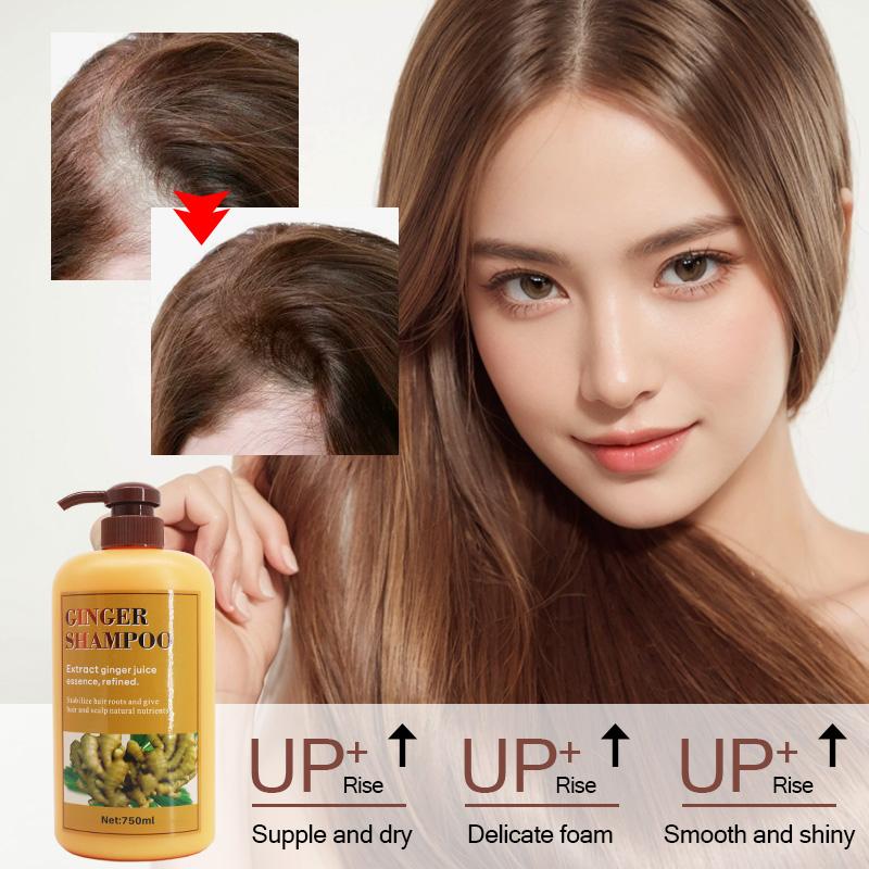 [FDA approved] 750ml Ginger Hair Shampoo Fast Regrowth Hair Thick Anti-Hair Loss Anti-Dandruff Anti-itching Shampoo Conditioner Haircare