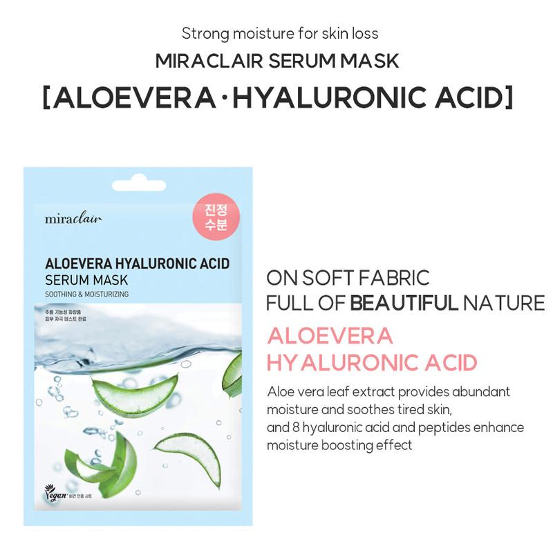 miraclair Aloevera Hyaluronic Serum Mask